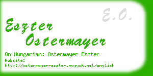 eszter ostermayer business card